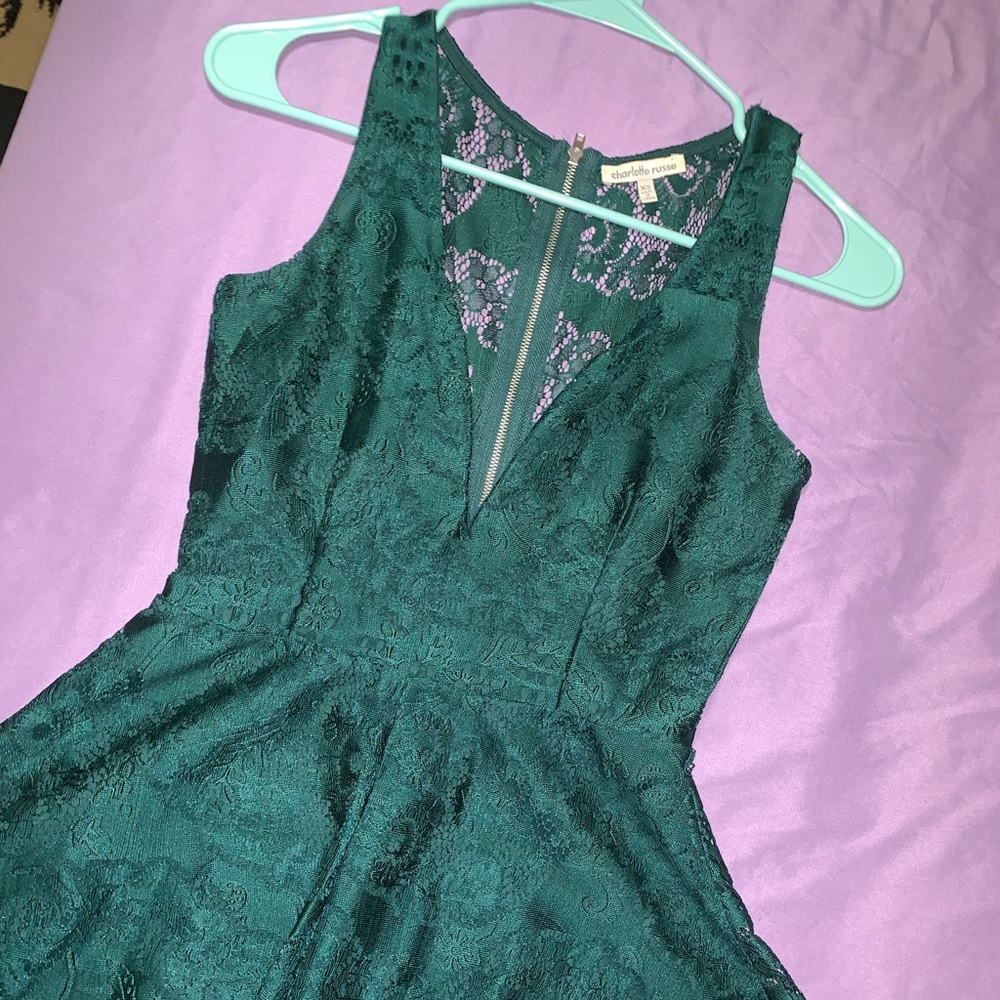 Lacey Green Romper